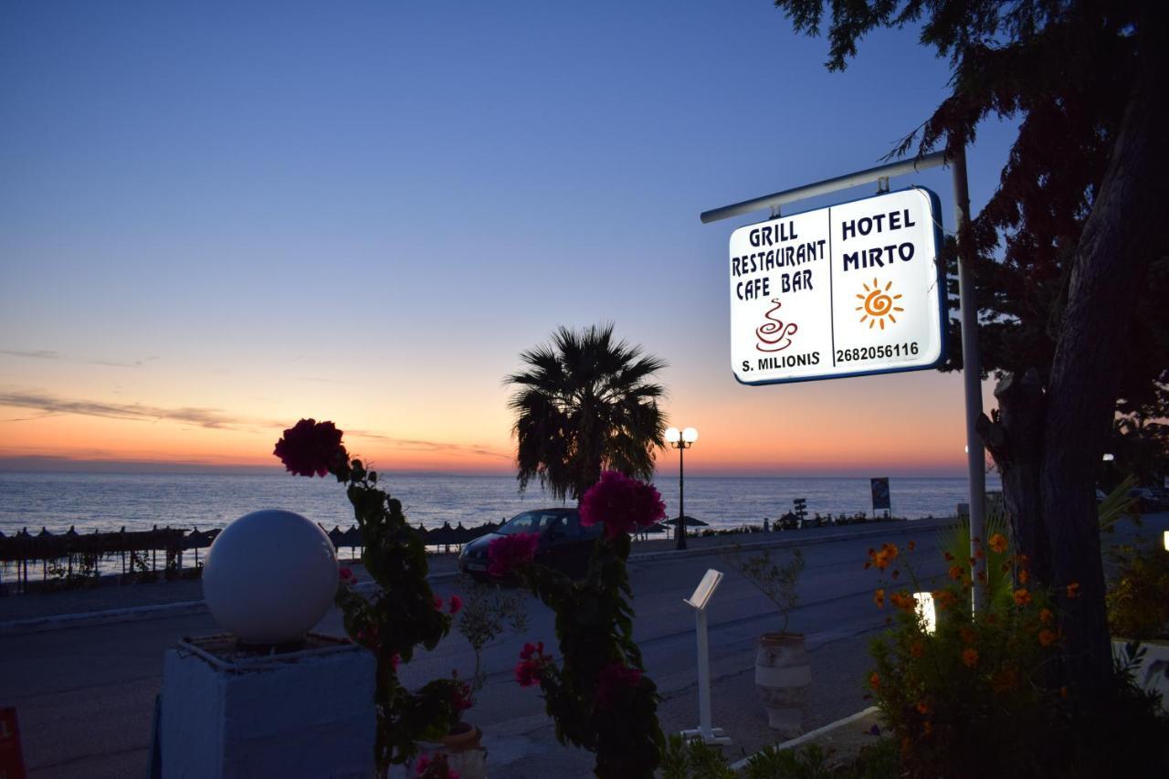 Mirto Beach Hotel & Restaurant Vráhu-part Kültér fotó